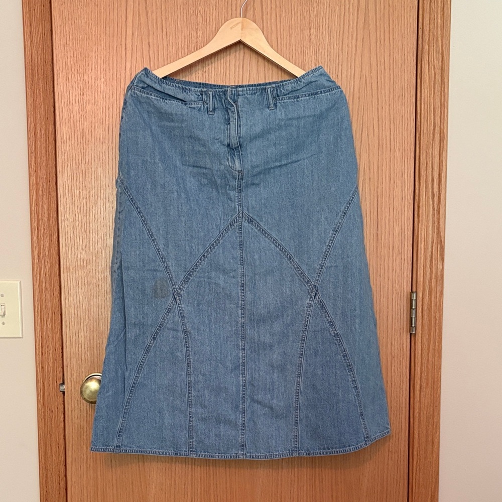 J. Jill denim skirt 100% cotton size 12 petite